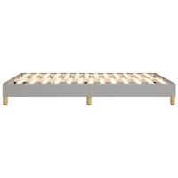 Boxspringframe stof lichtgrijs 140x190 cm - thumbnail