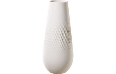 Villeroy & Boch Manufacture Collier Blanc Vaas Carre M 26 cm Villeroy & Boch Manufacture Collier Blanc Vaas Carre M 26 cm