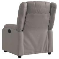 Fauteuil verstelbaar stof taupe - thumbnail