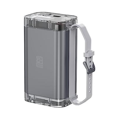 4Smarts Powerbank Lucid Serie Powerbank 26800 mAh USB PD, Quick Charge 3.0 LiPo Grijs Statusweergave, Zaklamp