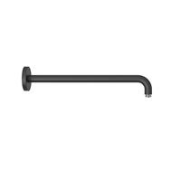 Wandarm Tres 40 cm met Bocht Mat Zwart Tres - thumbnail