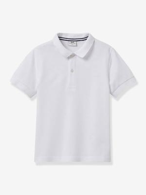 Jongenspolo van biokatoen CYRILLUS wit Jongenspolo van biokatoen CYRILLUS wit