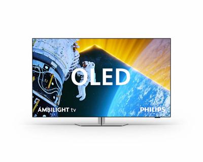 Philips Ambilight 42OLED809 4K OLED Smart TV - 42-inch scherm met P5 AI Perfect Picture Ultra HD, Google TV, Dolby Vision en Dolby Atmos Sound, werkt met Alexa en Google Assistant - Metalen randframe