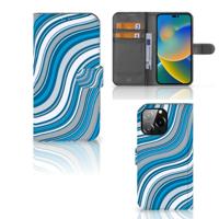 iPhone 14 Pro Max | Telefoon Hoesje | Waves Blue - thumbnail
