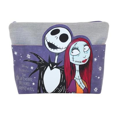 Nightmare Before Christmas Make Up Bag Jack & Sally Purple