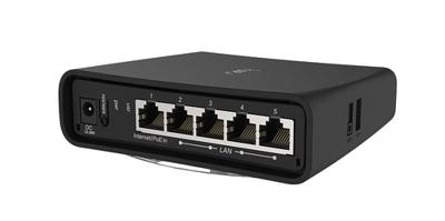 Toegangspunt Mikrotik hAP ac² PoE 5 GHz Zwart - thumbnail