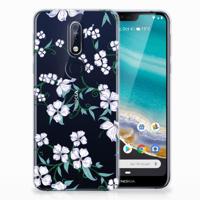 Nokia 7.1 Uniek | TPU Case | Blossom White - thumbnail