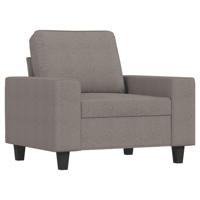3-delige Loungeset stof taupe - thumbnail