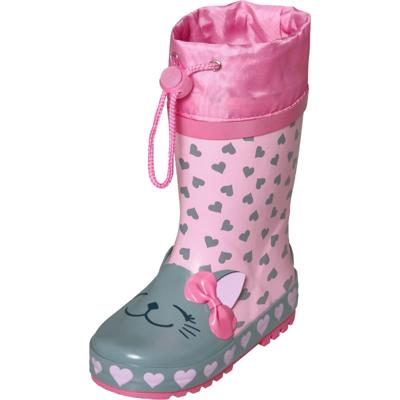 Playshoes regenlaarzen Poes Lichtroze-33