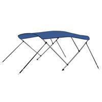 VidaXL Biminitop 3-boogs 183x140x137 cm blauw - thumbnail
