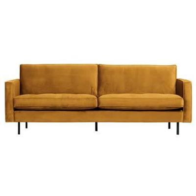 WOOOD Bank 'Rodeo' 2,5-zits, Velvet, kleur Oker