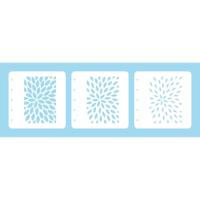 Nellie's Choice • layered combi stencil set sunburst 3stuks - thumbnail