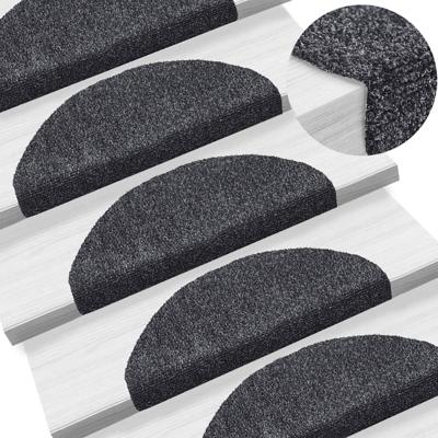 Trapmatten zelfklevend 5 st 65x21x4 cm naaldvilt donkergrijs