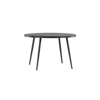 Nohr Ronde Tuintafel 'Erikka' 120cm, kleur Zwart - thumbnail