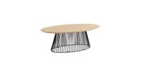 Kave Home Salontafel Leska 120 x 65cm - Naturel - Rond - thumbnail