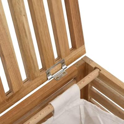 VidaXL Wasmand 45x45x65 cm massief walnotenhout