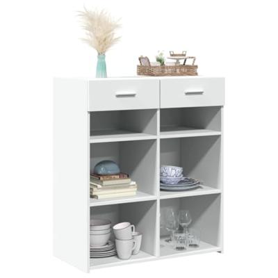 Dressoir 80x42,5x93 cm bewerkt hout wit