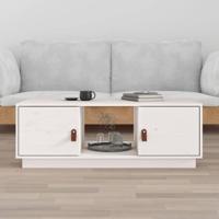 Salontafel 100x50x35 cm massief grenenhout wit - thumbnail