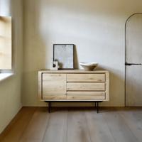 Ethnicraft Dressoir 'Shadow' Geolied Eikenhout, 134cm - thumbnail