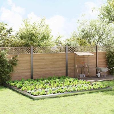 VidaXL Slakkenhekken 20 pcs zilver gegalvaniseerd staal