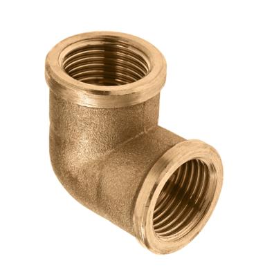 Bonfix messing knie - 3/8 Binnendraad