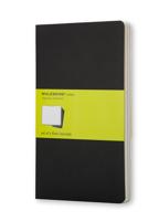 Schrift moleskine 90x140mm blc 240pag zwart 3st - thumbnail