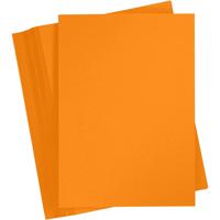 Creativ Company Gekleurd karton, a5, 180 gr, oranje, 100 vel/ 1 doos - thumbnail
