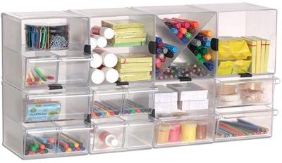Multi-Functionele Organiser Archivo 2000 Transparant 19 x 15 x 15 cm