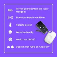 Tile by Life360 Pro (2024) – Krachtige Bluetooth-tracker, sleutelfinder en itemfinder voor sleutels, tassen en meer. Zowel iOS- als Android-compatibel. Telefoonfinder. 4-pack (zwart/wit) - thumbnail