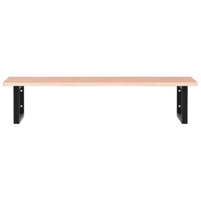 Badkamer wandschap staal en massief eikenhout