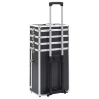 Make-up trolley aluminium zwart - thumbnail