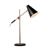 Artdelight Strakke bureaulampObscur zwart met roodkoper - TL OBSCUR ZW - thumbnail