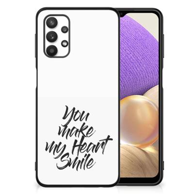 Samsung Galaxy A32 5G | Telefoon Hoesje | met tekst Heart Smile