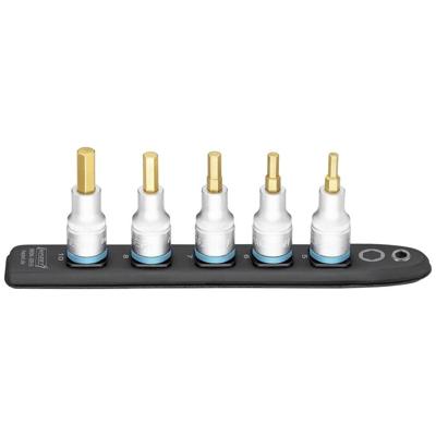 HAZET SmartRail · Flexibele kunststof opsteekstrip 986K-SR/5 · 1/2 inch (12,5 mm) vierkant hol · Binnen-zeskant-profiel · 5-delig · 5 · 6 · 7 · 8 · 10
