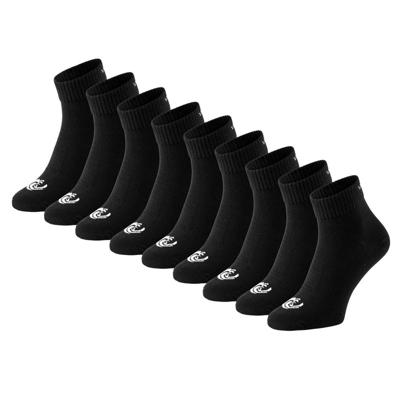 Vinnie-G Quartersokken 9-pack Zwart-39/42