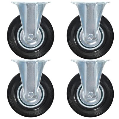 VidaXL 12 st wielen vast 125 mm