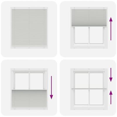 Pliss rolgordijn 115x100 cm stofbreedte 114,4 cm polyester