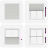 Pliss rolgordijn 115x100 cm stofbreedte 114,4 cm polyester - thumbnail