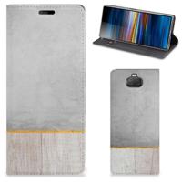 Sony Xperia 10 Book | Wallet Case | Wood Concrete - thumbnail