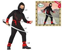 Kostuums voor Kinderen Th3 Party Zwart Rood (4 Onderdelen) - Maat: 5-6 Jaar - Maat: 5-6 Jaar - thumbnail