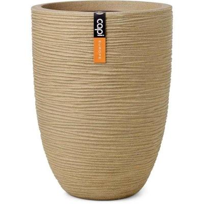 Capi nature elegant laag rib nl vaas 34x46 cm beige