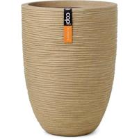 Capi nature elegant laag rib nl vaas 34x46 cm beige - thumbnail