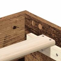 Bedframe zonder matras 100x200 cm spaanplaat bewerkt hout - thumbnail