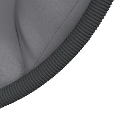 VidaXL Hangstoel met standaard rattan en staal grijs