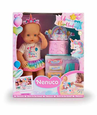 Famosa Nenuco unicorn birthday babypop 32cm