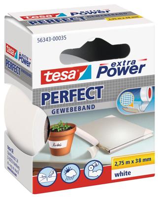 Tesa extra Power Perfect, ft 38 mm x 2,75 m, wit Tesa extra Power Perfect, ft 38 mm x 2,75 m, wit