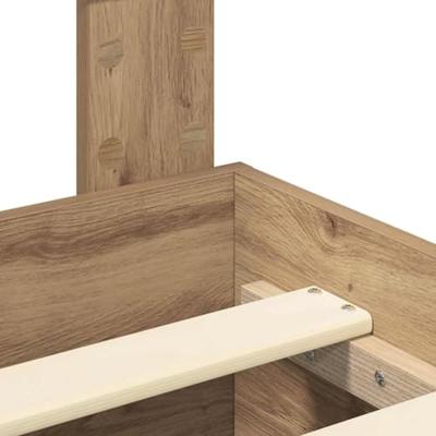 Bedframe met lade met hoofdeinde met opslag Bewerkt hout