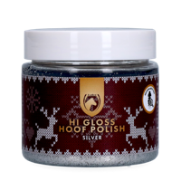Excellent Horse Christmas Hi Gloss Hoof Polish Zilver 150 ml - thumbnail