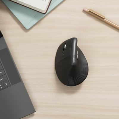 Logitech Lift left verticale muis grijs