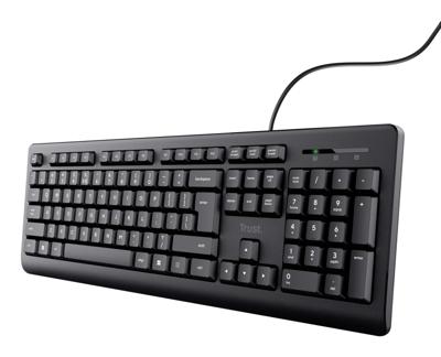 Trust BASICS KEYBOARD US Toetsenbord Zwart Trust BASICS KEYBOARD US Toetsenbord Zwart